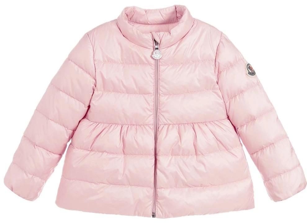 pink moncler baby coat