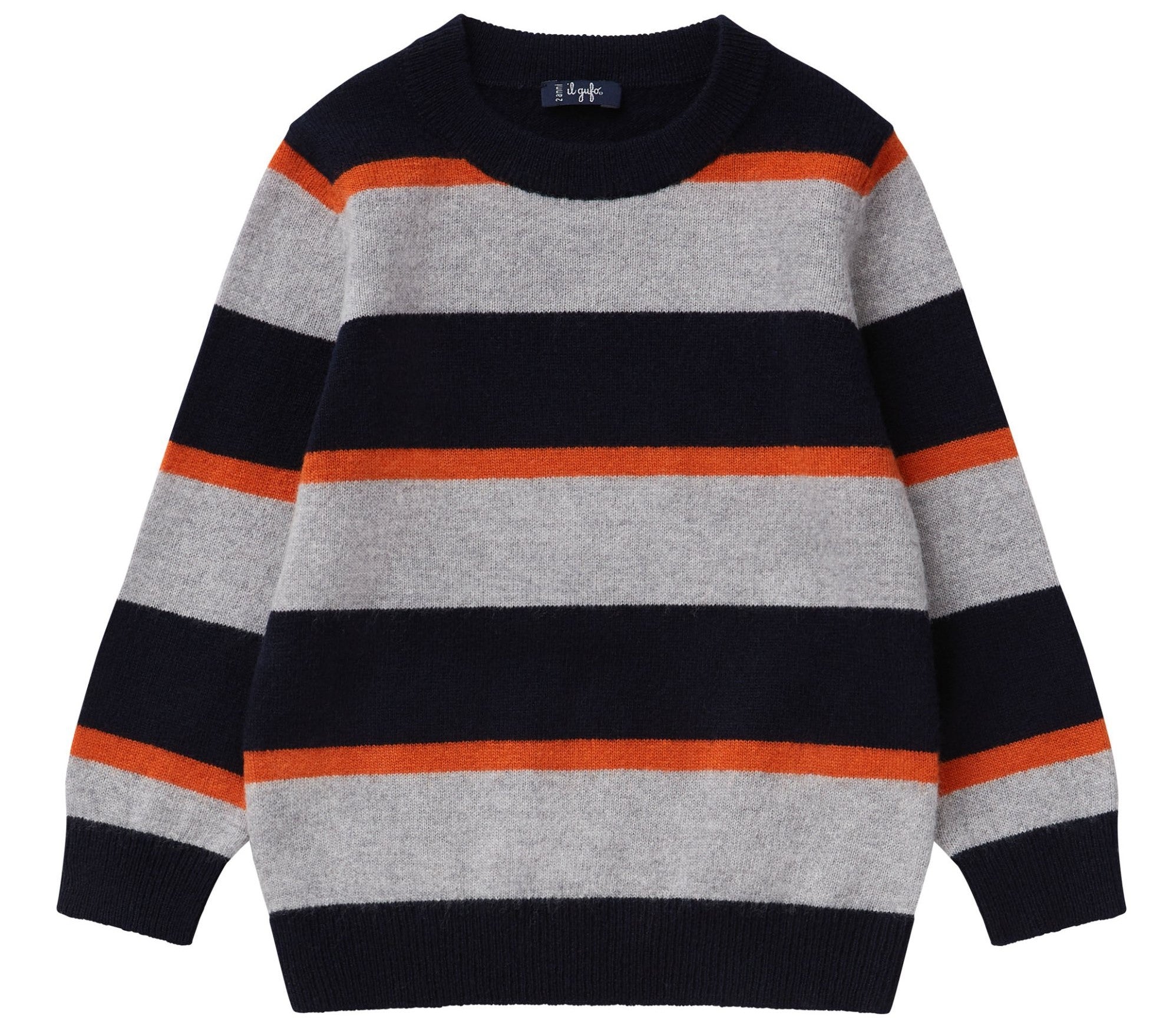 striped crewneck sweater