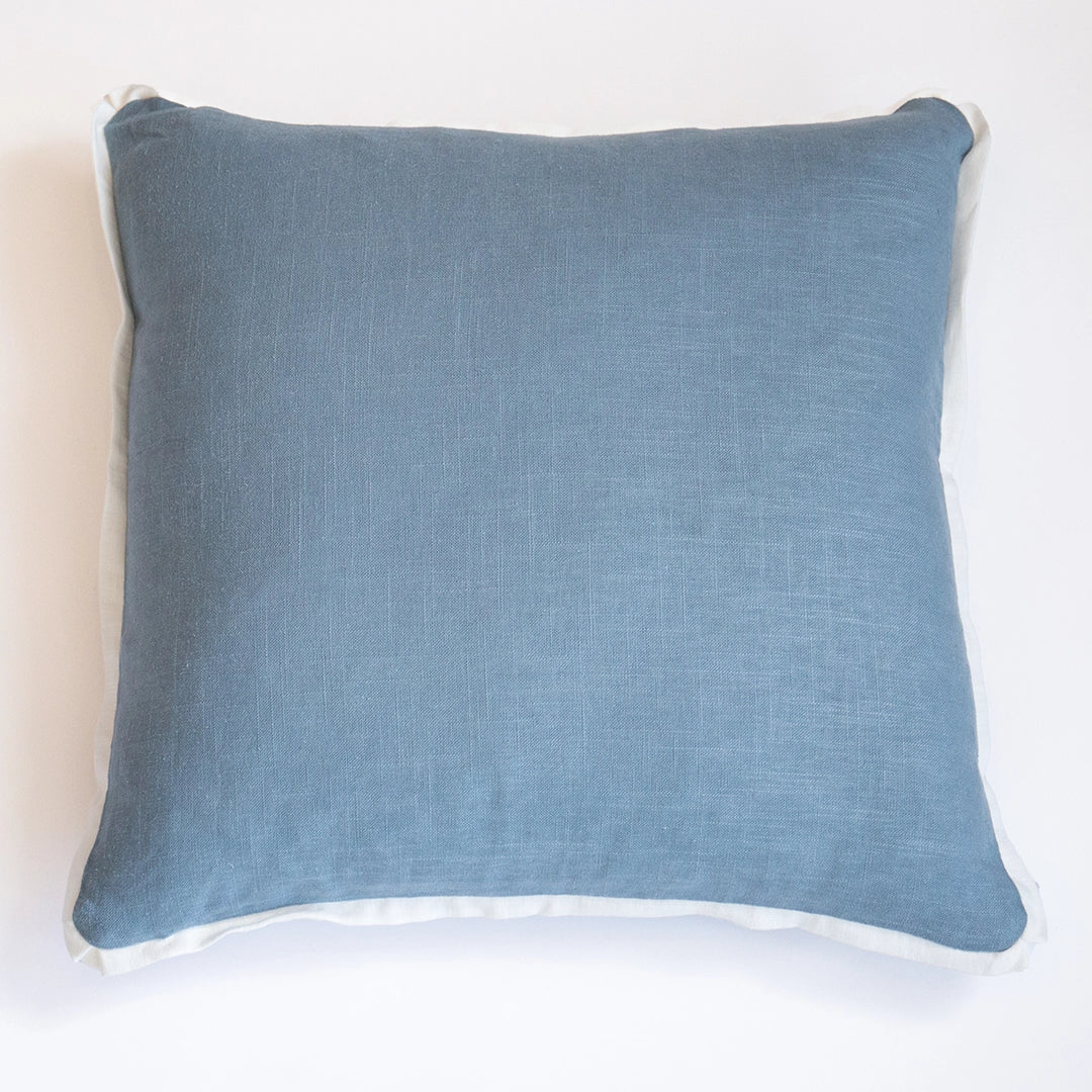 Dusty Blue Linen Pillow