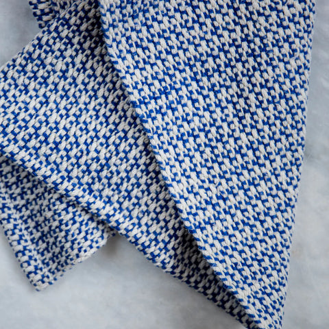 nantucket looms handwoven royal blue kitchen towel