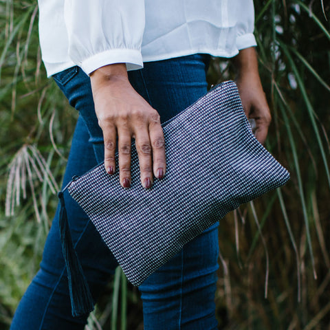 Nantucket Looms Heirloom Fabric Clutch