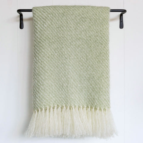 Green 2025 mohair throw