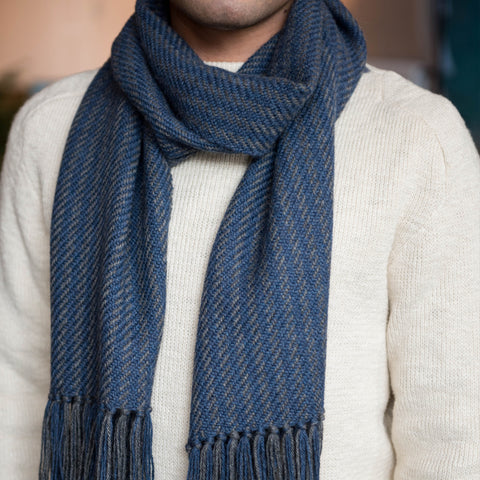 Ivory Handwoven Alpaca & Silk Wrap – Nantucket Looms