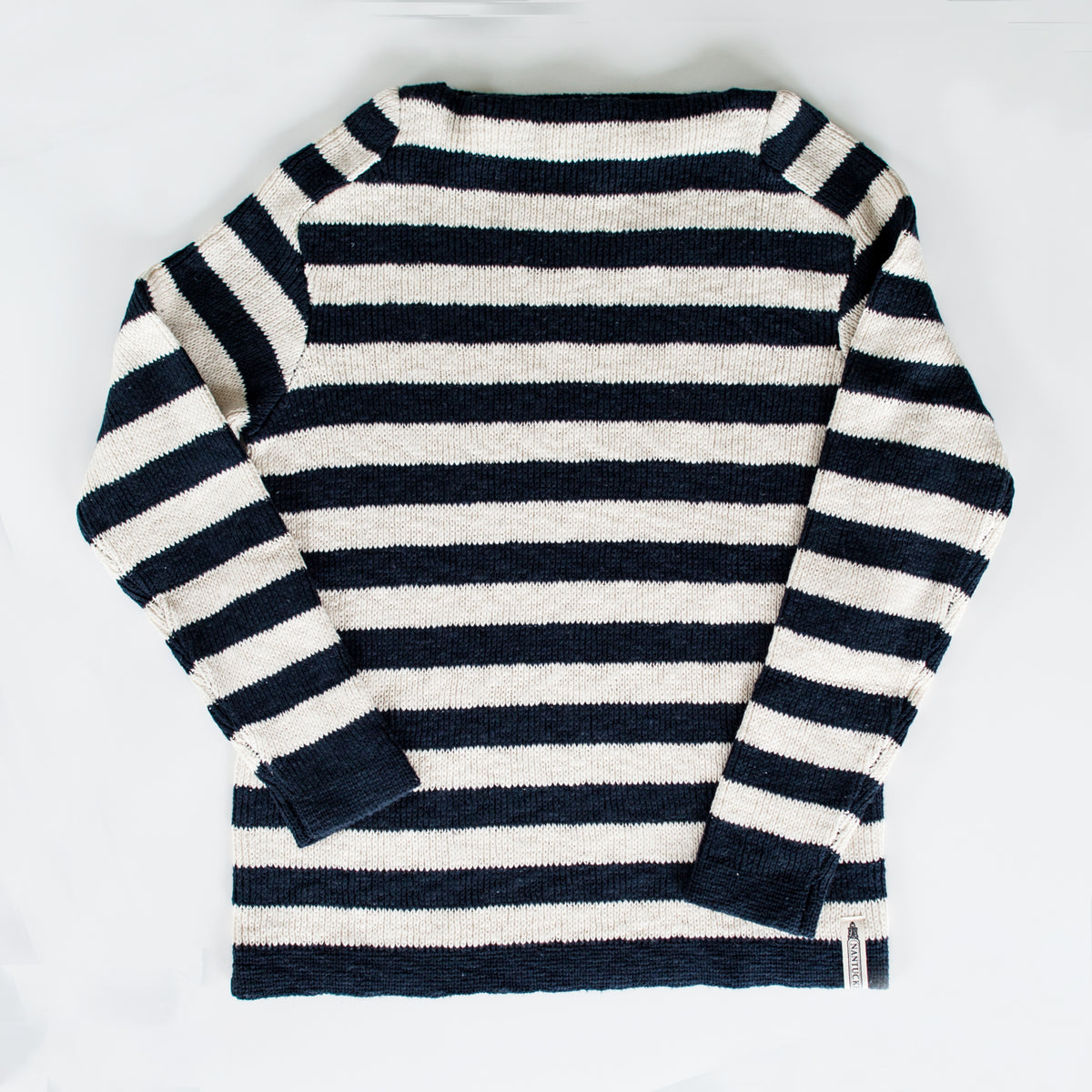 wind and sea Damaged crew neck ivory L トップス スウェット www