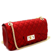 Cranberry Quilted Jelly Purse