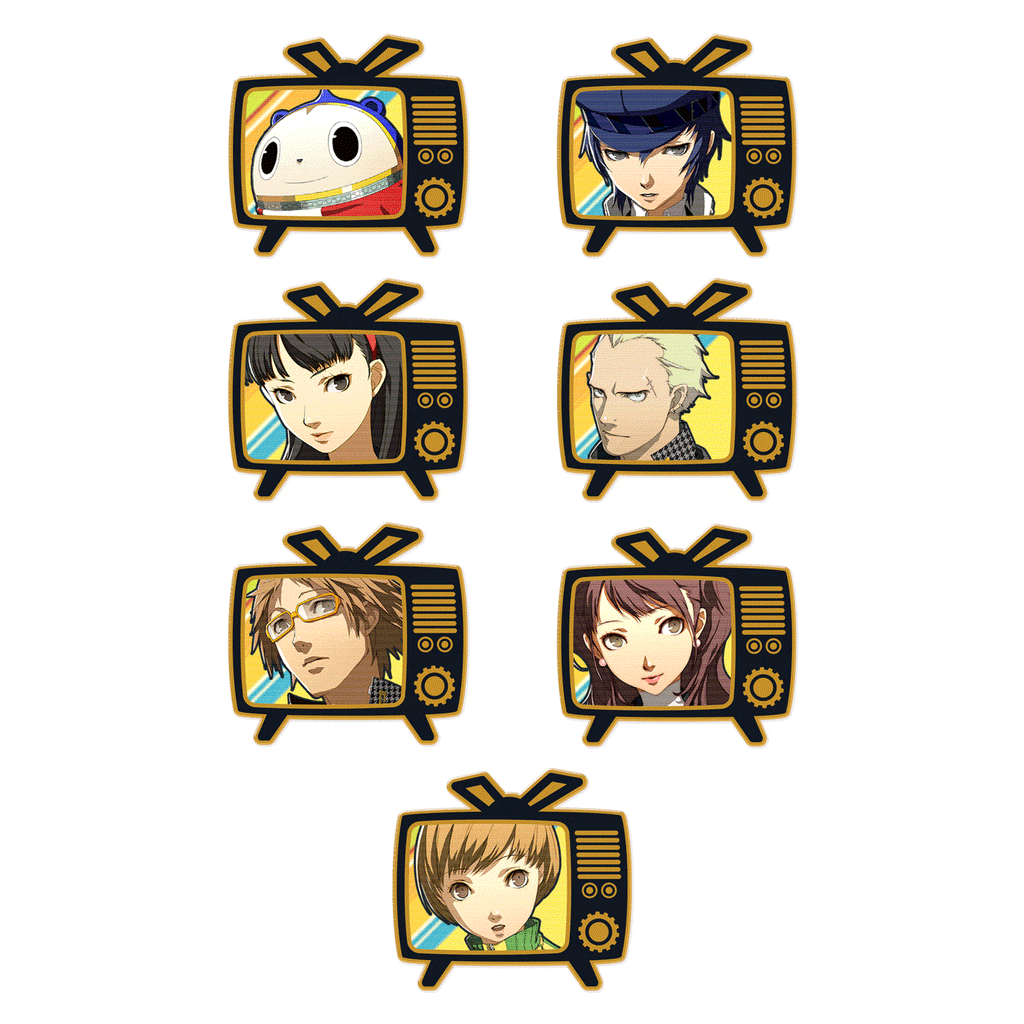 1024px x 1024px - Persona 4 - Midnight Channel Lenticular Pins