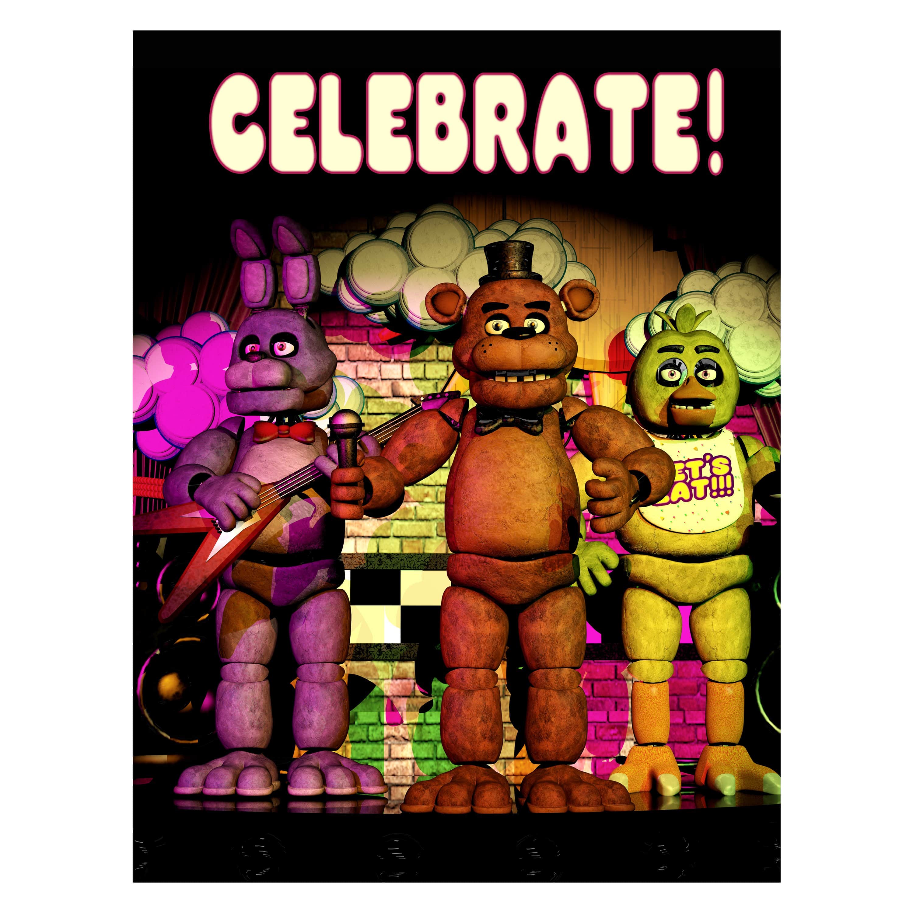 Five Nights at Freddy's Celebrate! Poster Sanshee