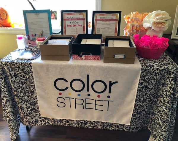 COLOR STREET Vendor Table Runner Swag Banner Large Size 28x72 Logo