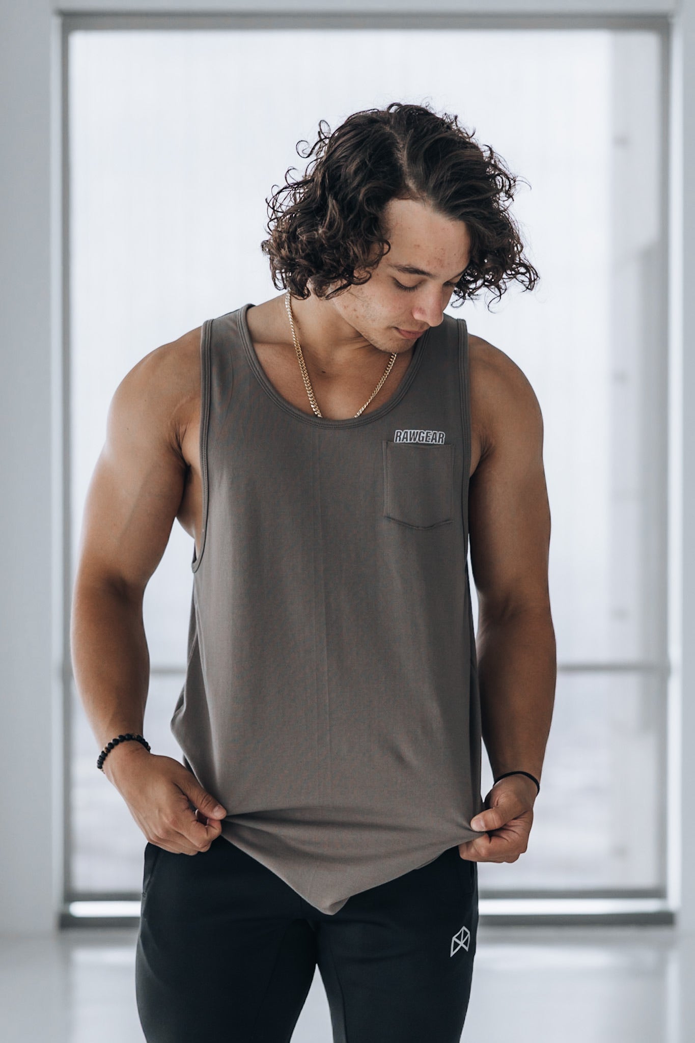 Image of RAWGEAR Back Print Tank Top w/ Pocket - RG314