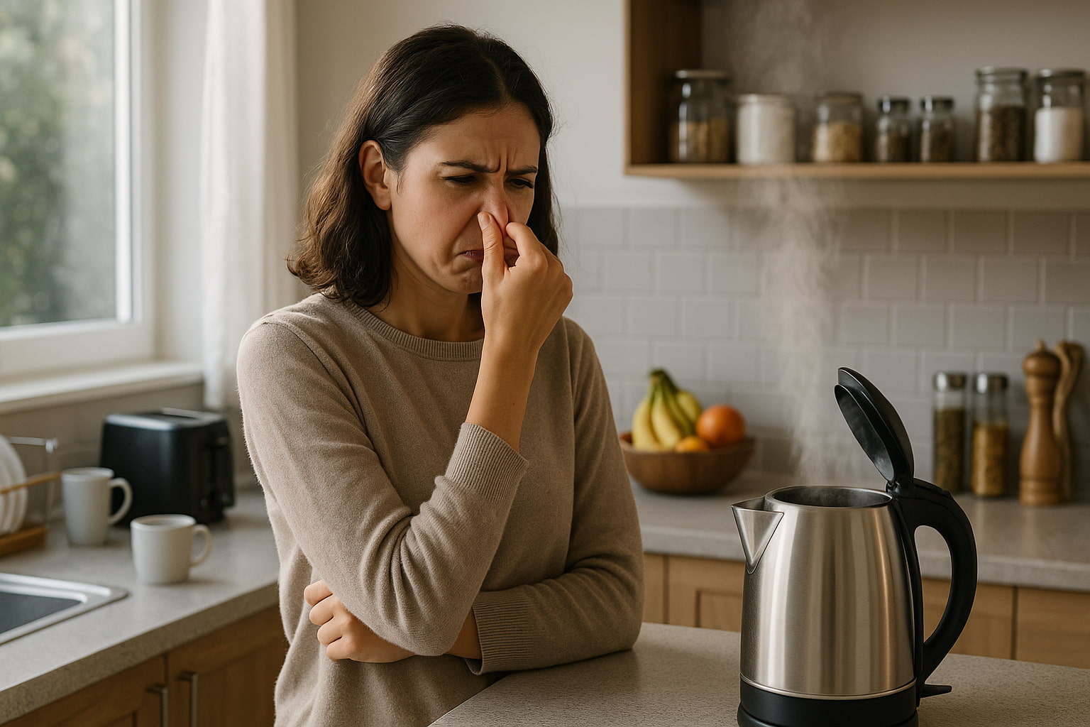 How to clean kettle scales without releasing fumes.
