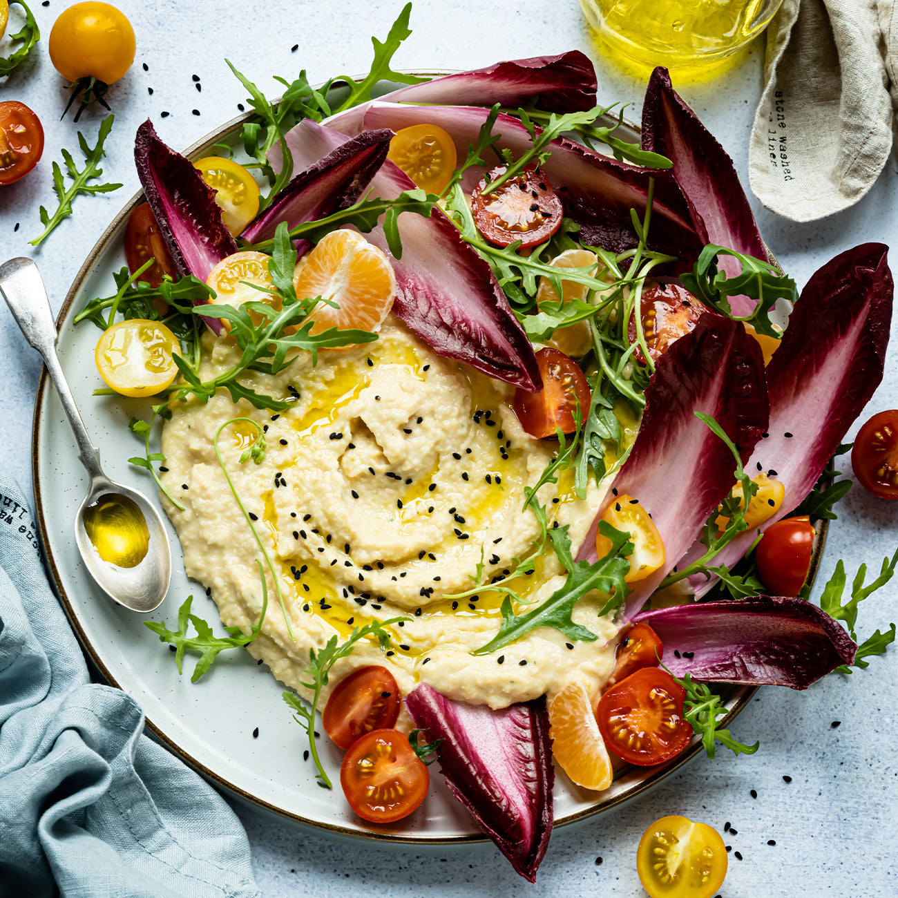 plate of hummus