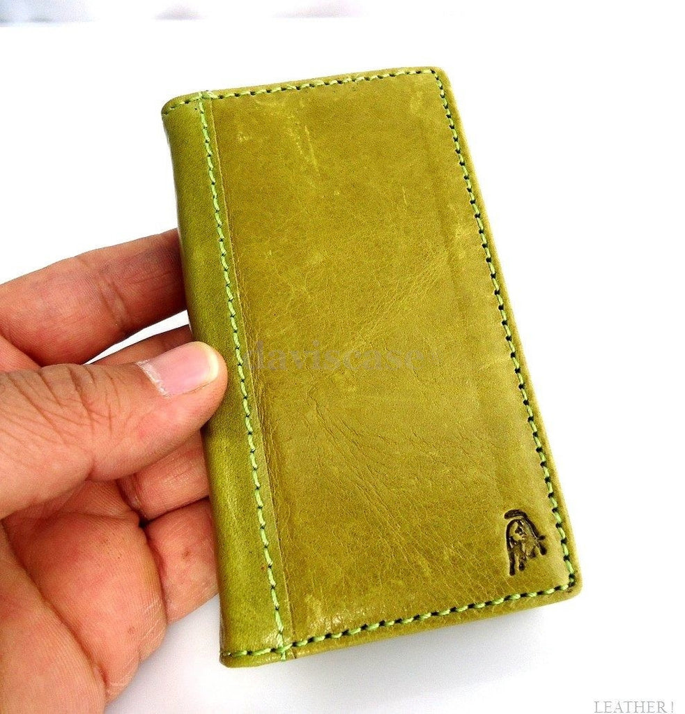 genuine real leather slim case for iphone 5c 5 c 5s cover book – DAVISCASE