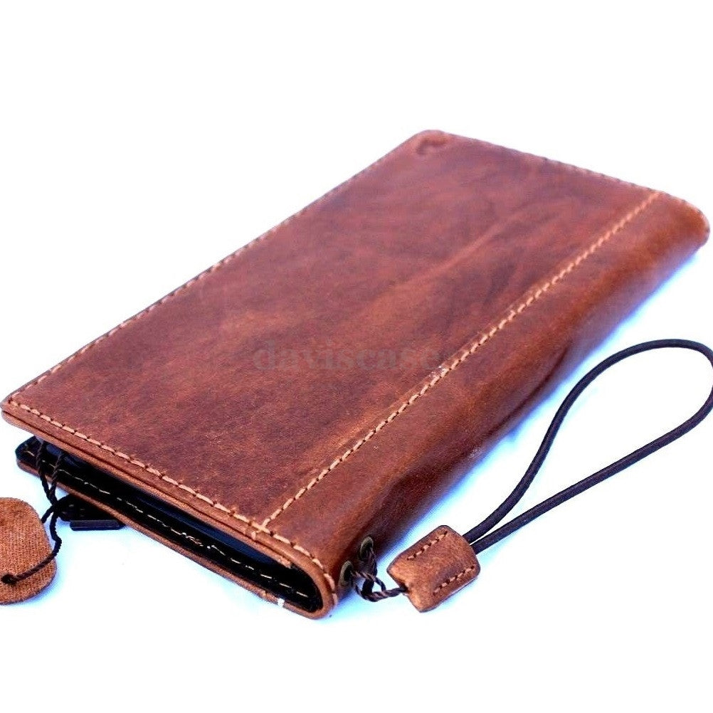 genuine italy leather case for 6 plus cover book wallet band cr – DAVISCASE