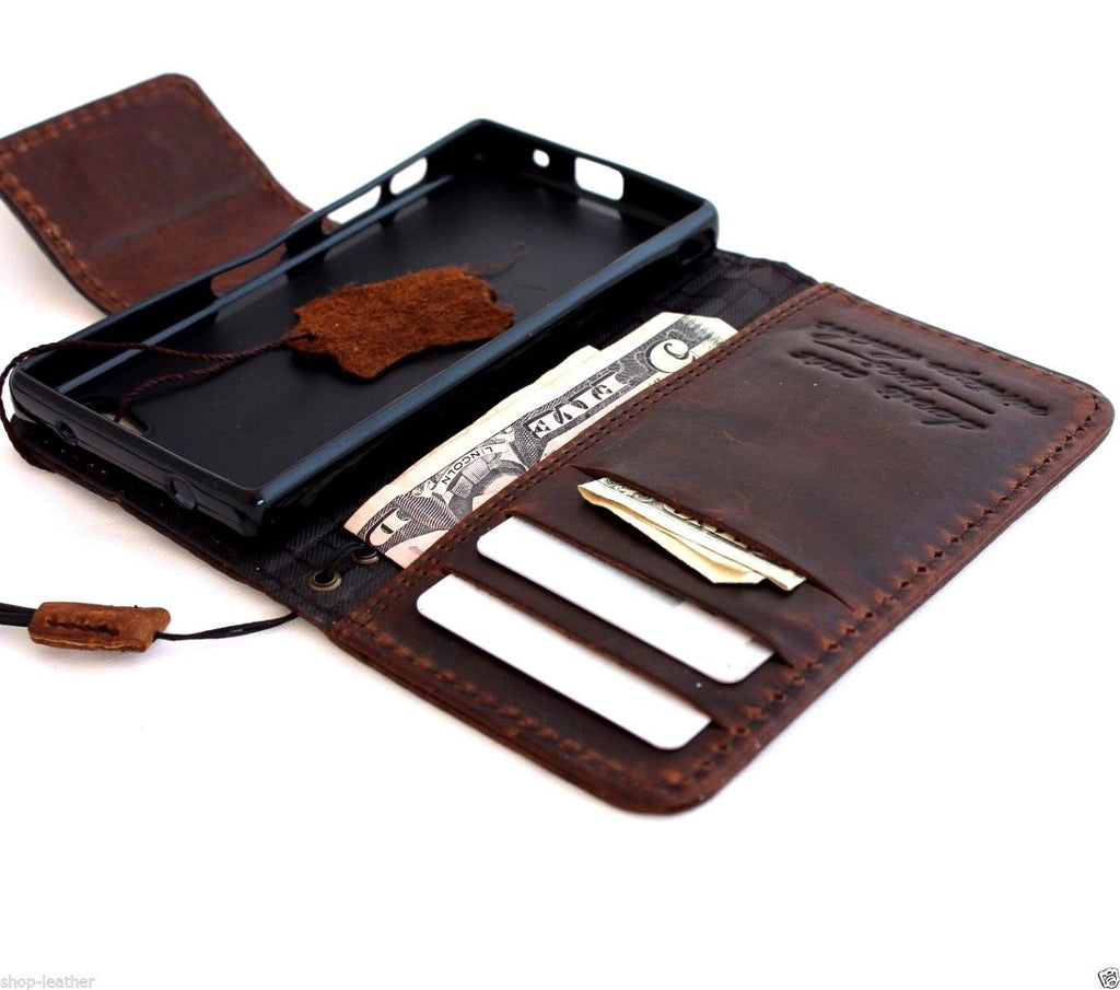 alias Tenslotte Soeverein genuine vintage italian leather hard Case for sony Xperia Z5 Compact b –  DAVISCASE