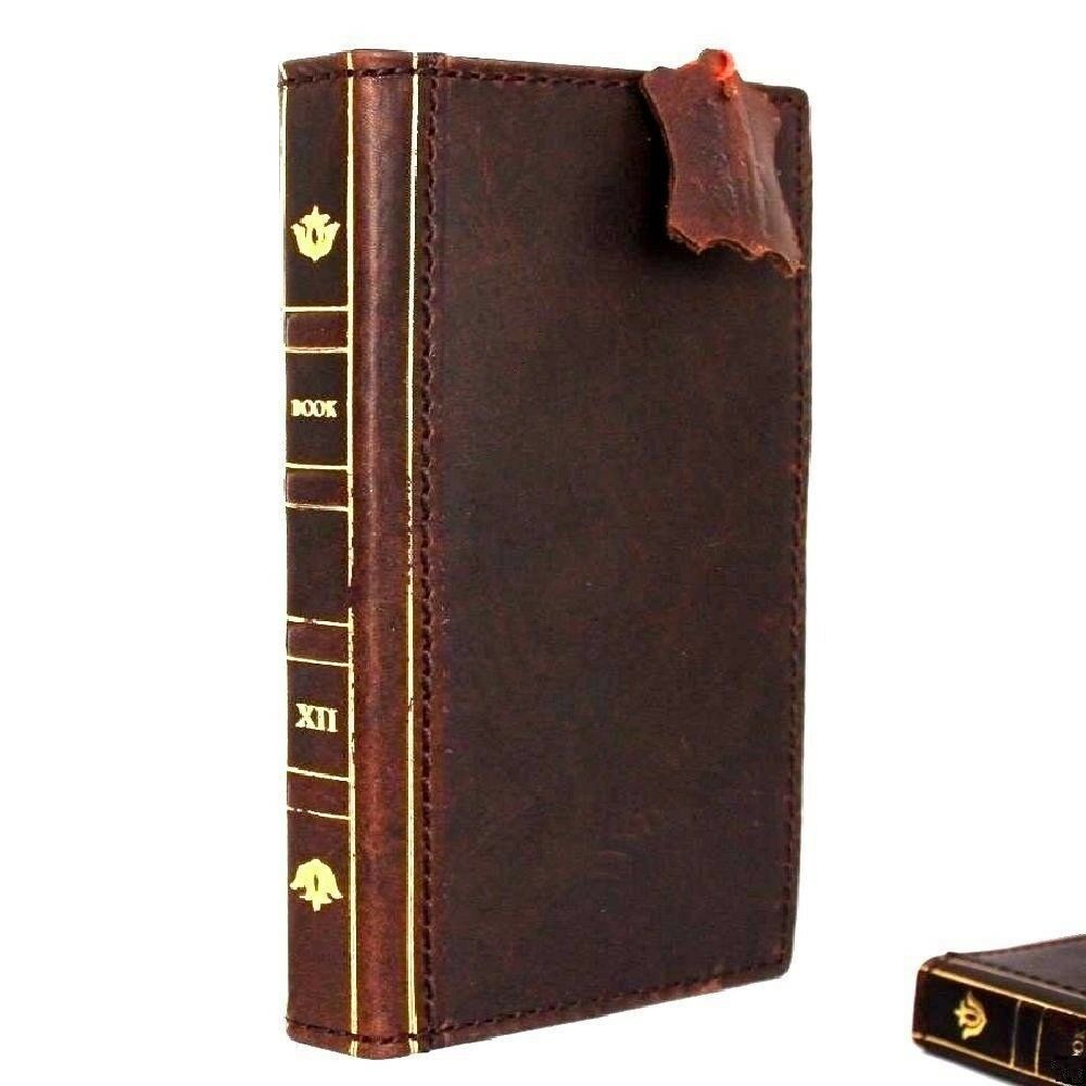 Genuine Natural Leather Case For Iphone Se 2 Cover Book Bible Des Daviscase