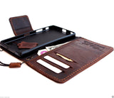 genuine vintage italian leather hard Case  for sony Xperia Z5 Premium book wallet 5 z handmade UK