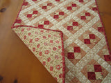 Quilted Table Topper, Handmade Table Decor – Patchwork Mountain