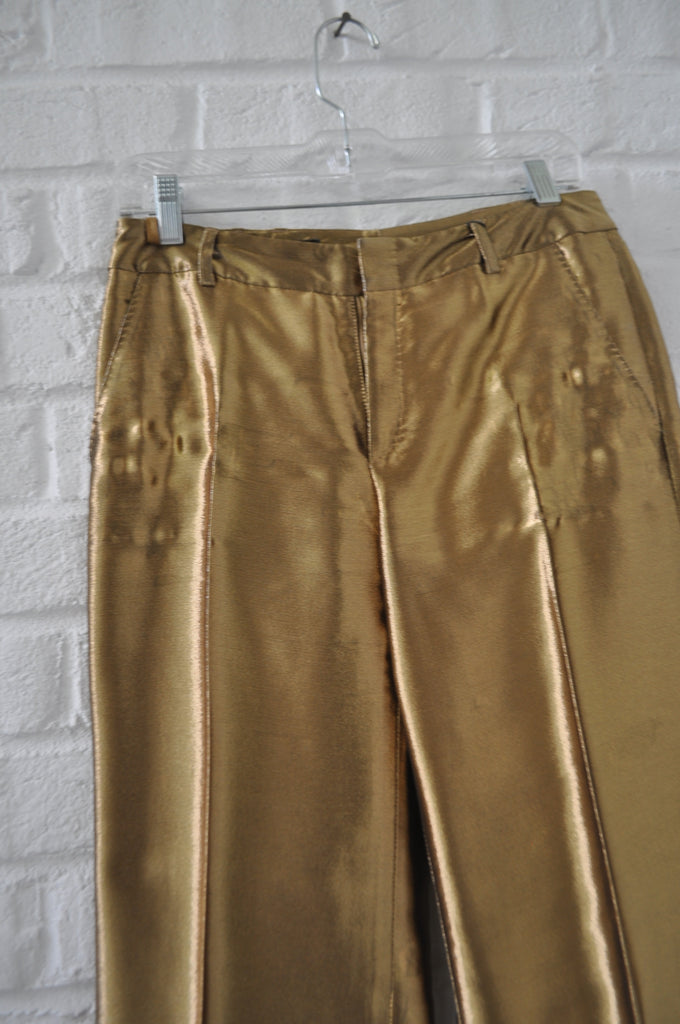 Gucci trousers gold wide legs – Vintage Le Monde