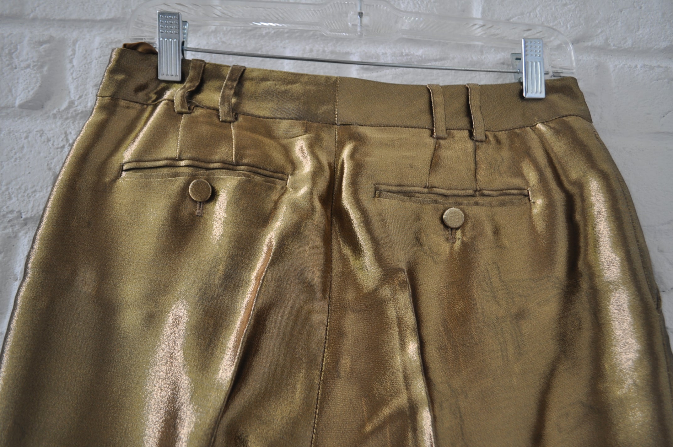 Gucci trousers gold wide legs – Vintage Le Monde