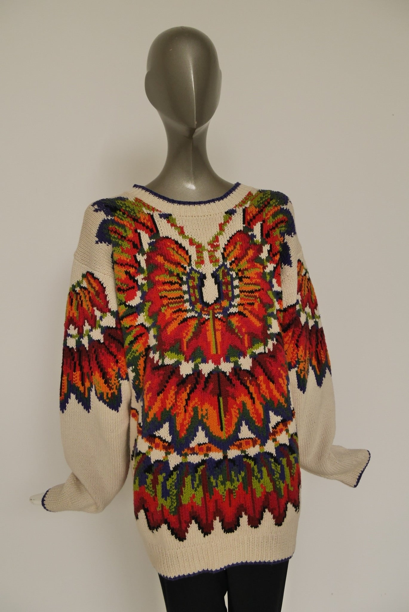 KANSAI YAMAMOTO sweater, 80s kansai yamamoto, bird sw… - Gem