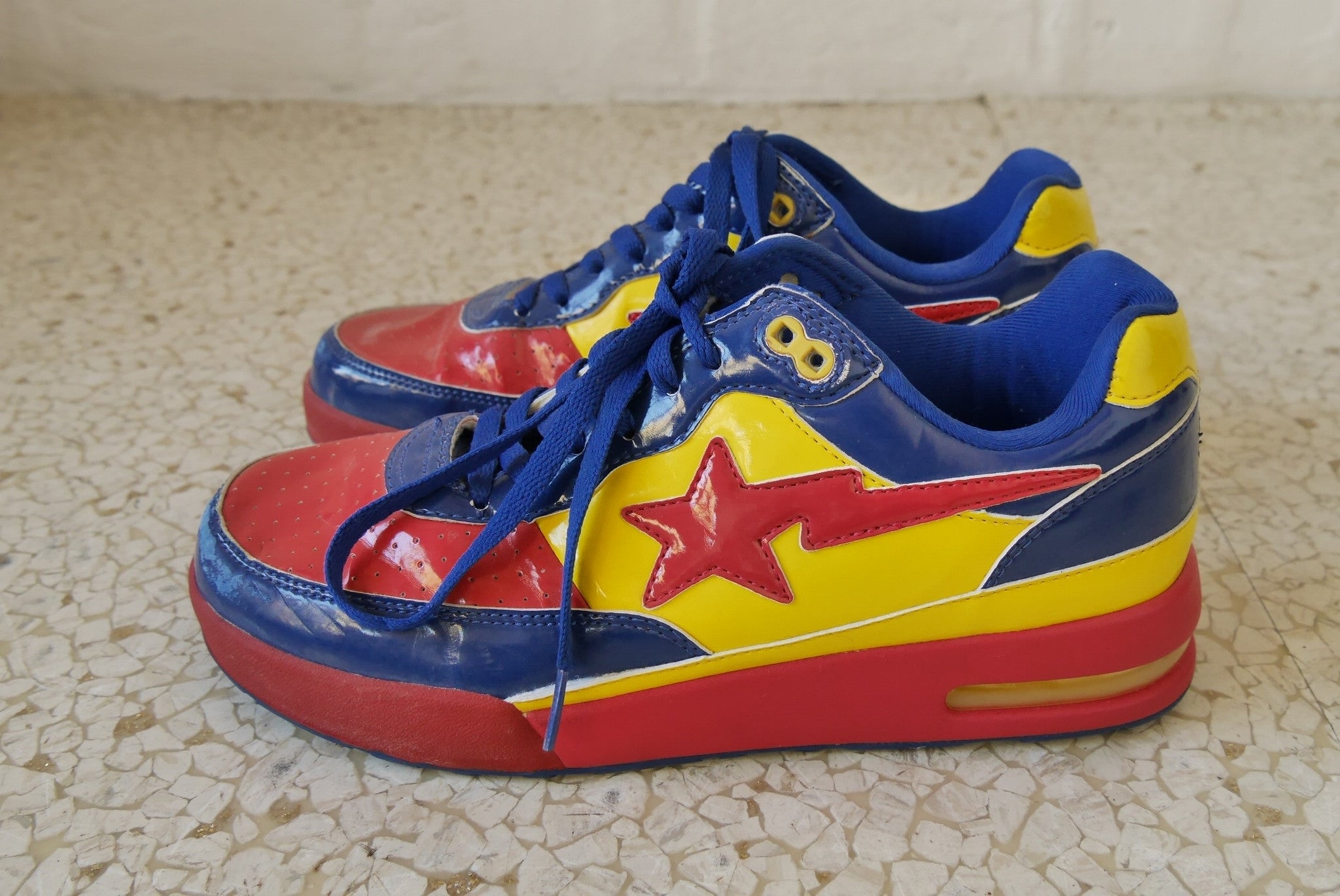 Emilio Pucci, Shoes, Rare Emilio Pucci Sneakers Yellow Red Blue Size 6  Italy Box And Shoe Bag