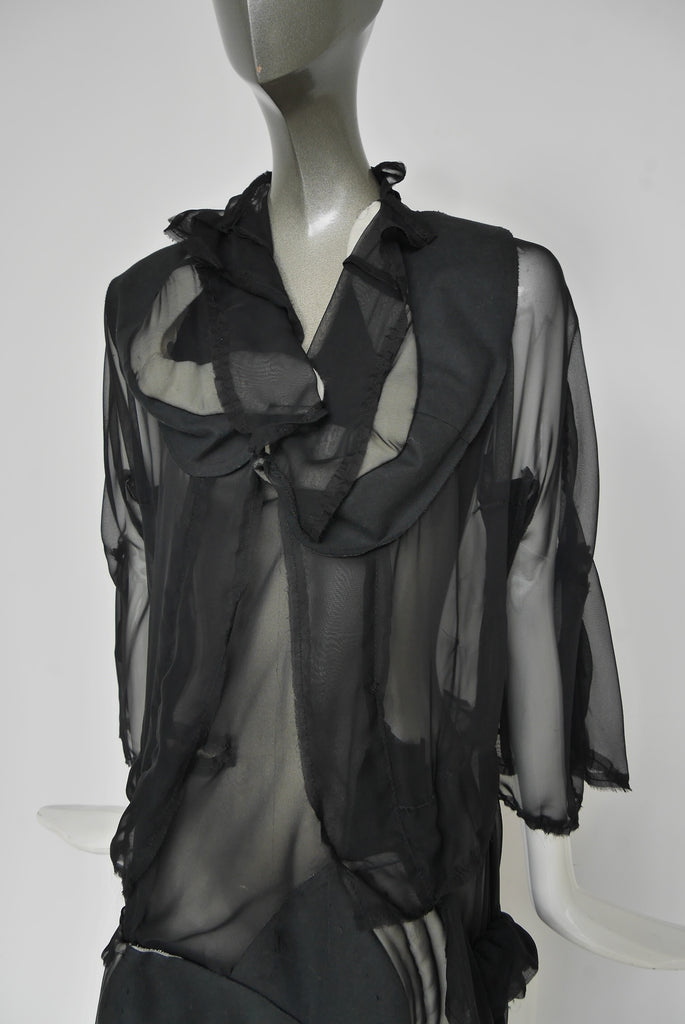 Rei Kawakubo for Comme des Garcons Lumps and Bumbs sheer dress ...