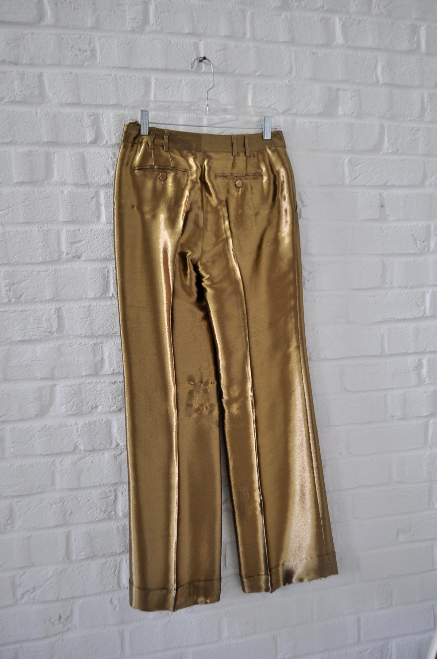 Gucci trousers gold wide legs – Vintage Le Monde