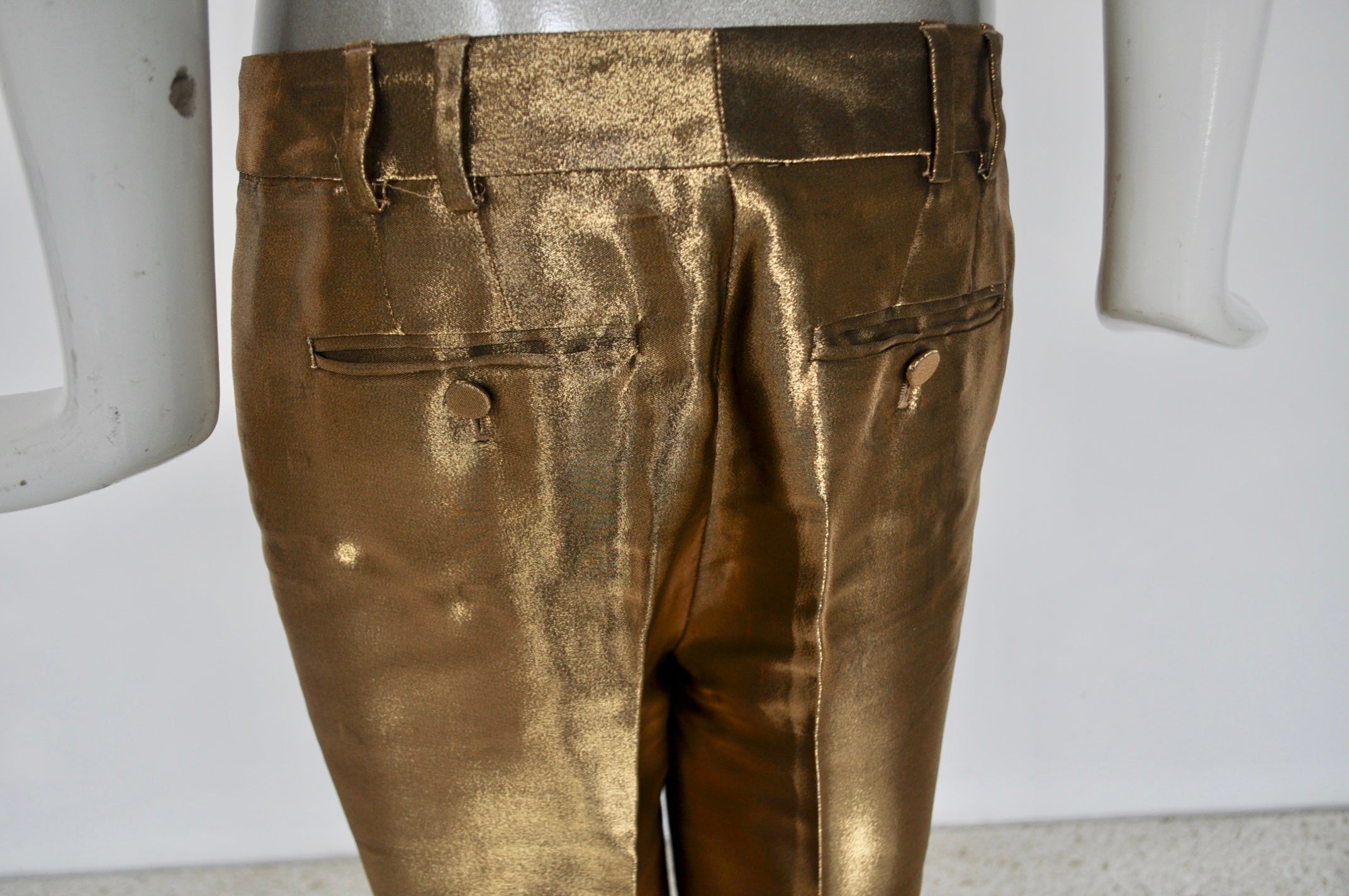 Gucci trousers gold wide legs – Vintage Le Monde