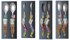 First Rainbow 3d spoon model colored.