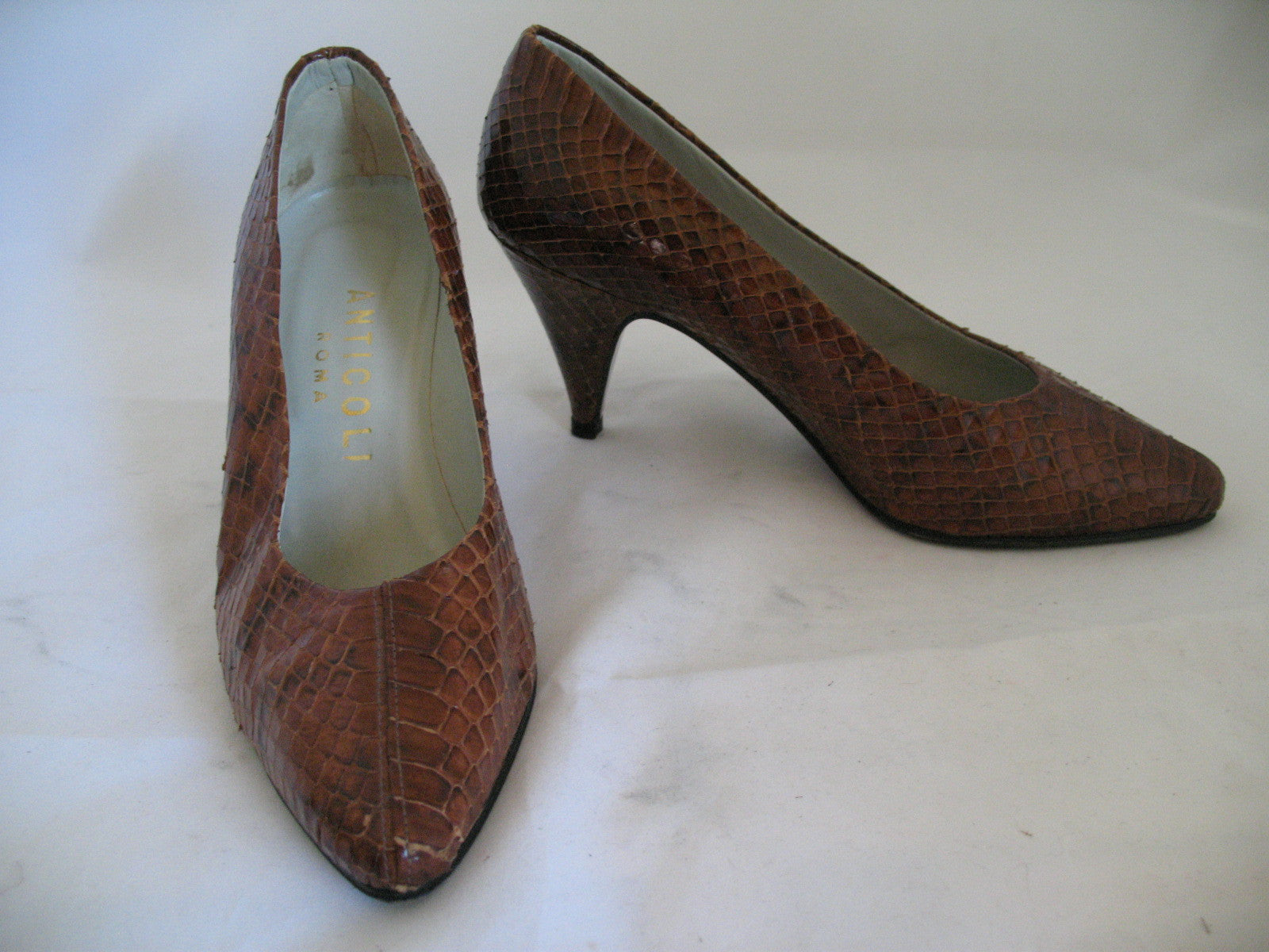 MADE In ITALY SNAKE SKIN SNAKESKIN Leather Womens SHOES | TropicalFeel