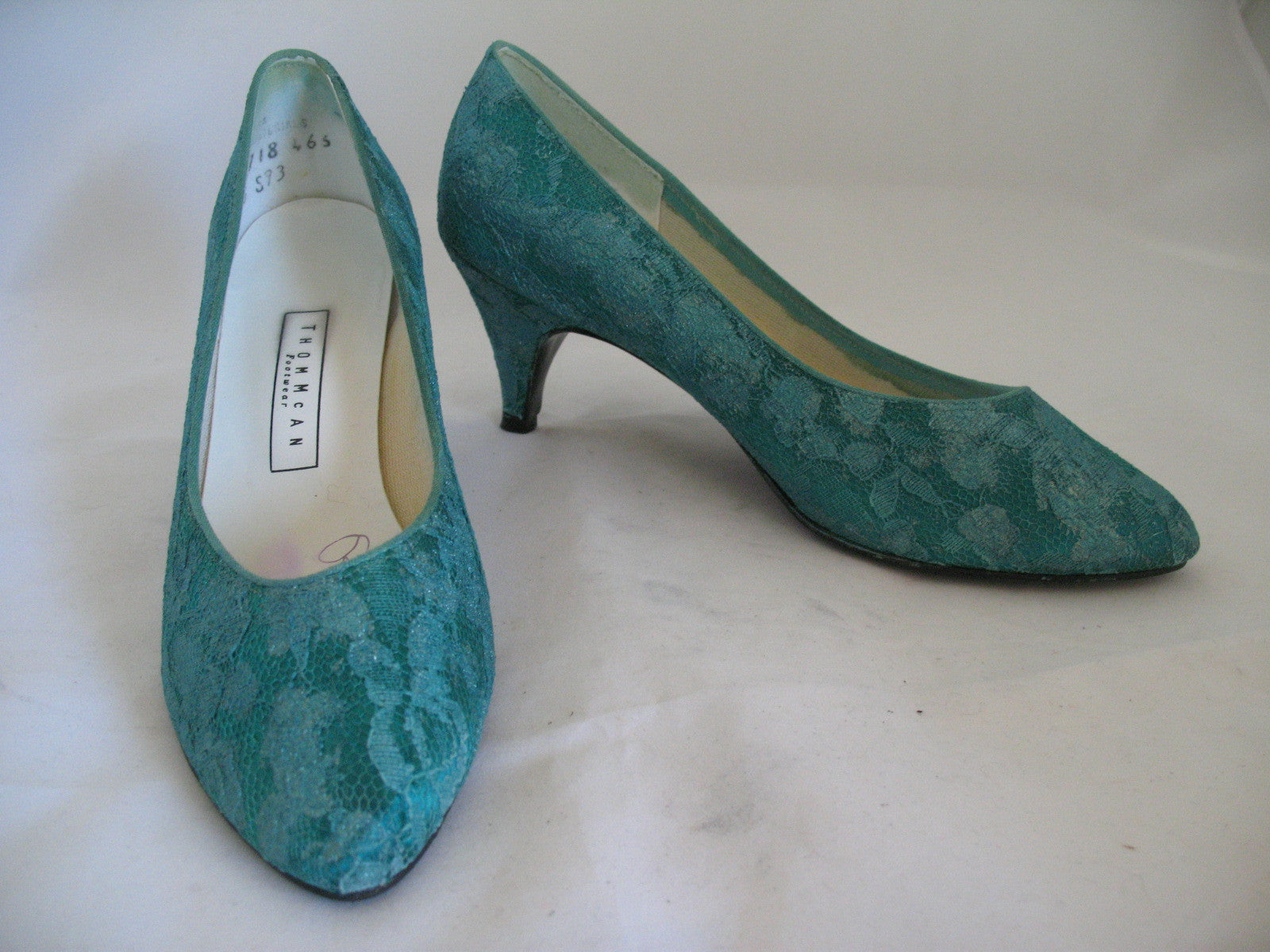MADE in USA GREEN LACE Womens SHOES Classics High Heels | TropicalFeel