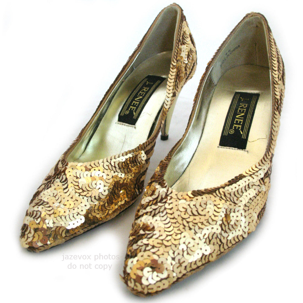 ladies gold shoes size 6