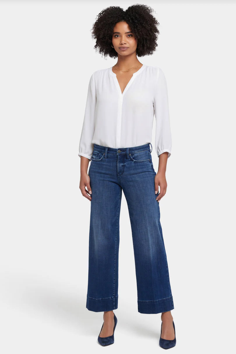 NYDJ's Teresa Wide Leg Pant in Moonlight