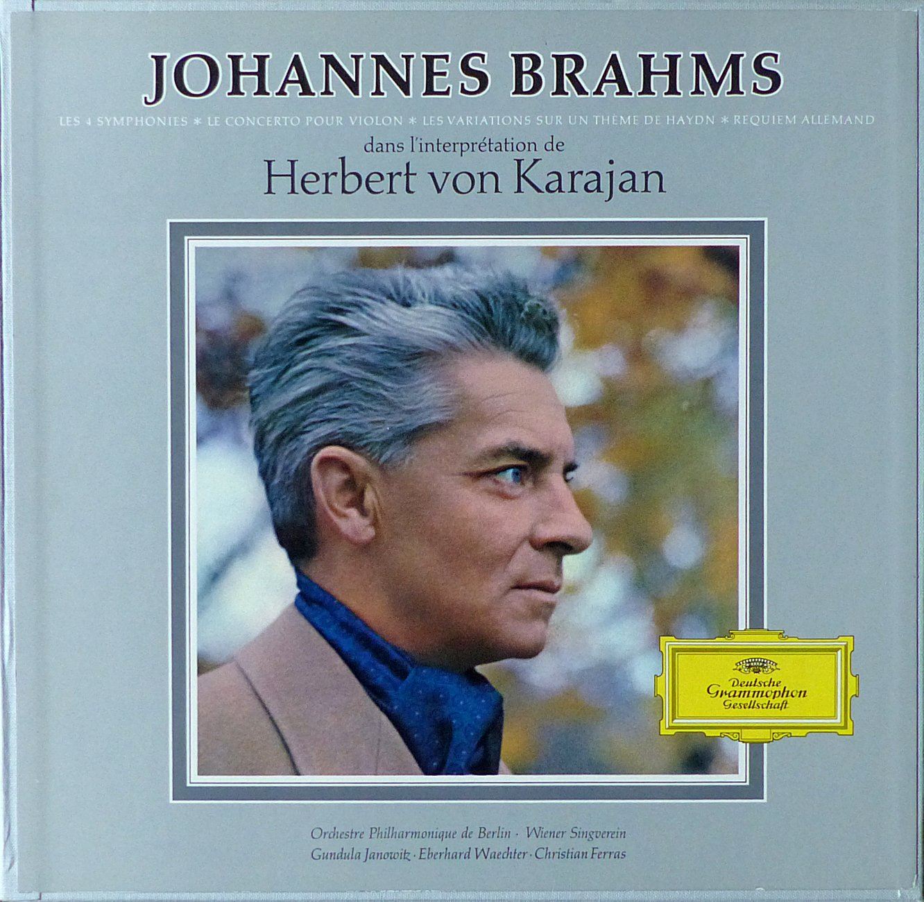 Karajan Brahms 4 Symphonies G Requiem Violin C