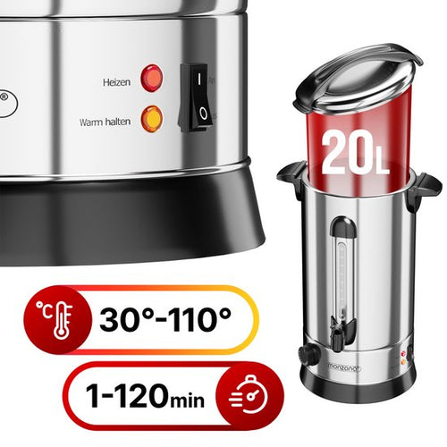 Marmite de décapage Monzana - 20L Réglage de la température 30-110°C Robinet - acier inoxydable - 00eac7c79ff0eabef1a75e92050815c870ea8ce8_Enriched_product_image_fc01a925-6848-447b-80e2-2bac2555ded1