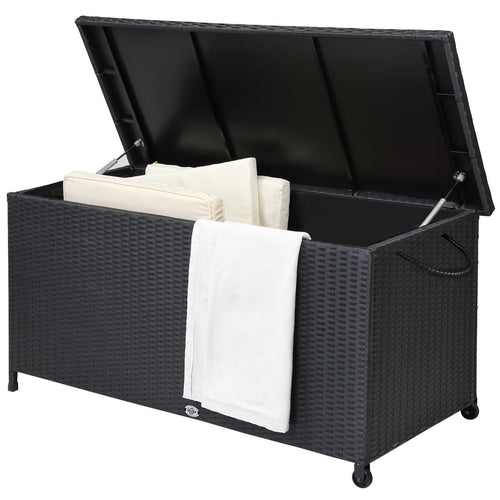 Casaria Bo√Æte de rangement en polyrotane sur roulettes noir 122 x 56 x 61cm - 03d8d5ab-e9af-4fa9-bb42-22b7f5e86803_75f8477b-b954-4a0f-a4c8-91049672c05a