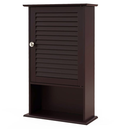 Meuble de salle de bain pour montage mural 3 étagères de rangement Pratique Texture MDF Facile à combiner Style 42 x 17 x 70 cm (Marron) - 04ab9582656936a4ae9e79b7c2388e55178b3113_h_henverstellbare_innenf_cher_schrank_verf_gt_ber_eine_aufklappbare_t_r_und_2_innenf_cher_12_25