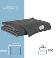 Calmzy 2.0 - Couverture lestée 9 kg - 150 x 200 cm - Gris foncé - 06d1dccd-b5ec-4f36-bcfc-20486a08c0a2