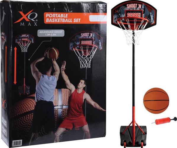 Panier de basket-ball - Réglable de 1,38 m à 2,5 m - Ø 45 cm - Noir/Orange - Métallique - 08853ff1-3e01-4643-8ada-dafa3092c48d_806761ad-03da-4371-ae0b-cad120123dc3