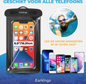 Etuis de téléphone étanches - Drybag Set of 2 - Etui de téléphone sous-marin pour tous les téléphones - Etui de téléphone étanche Earkings - Noir & Bleu foncé - 0a7b06ea-073c-455f-a4bd-95e97511f314