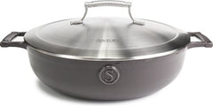 Cocotte en fonte - Saveur Selects - Ø30 cm - Sans PFAS - Compatible induction, gaz, électrique, céramique - Gris - 0cd45dd761e0d048023dde3b661eeea3e8c08f13_Enriched_product_image