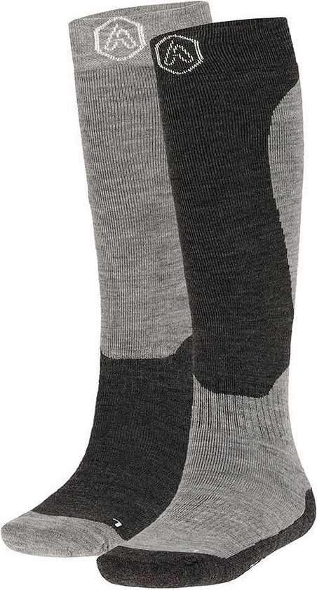 Apollo - Chaussettes de ski unisexe - Design gris - 2 paires - Taille 43/46 - Chaussettes de ski homme - 0cd998254a02b9f363a08d612c68713b1e9c9c0d_Enriched_product_image
