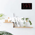 Perel Horloge murale numérique, affichage LED, calendrier, température, humidité, pour le bureau, l'atelier et la salle de classe, 37.5x25.5cm - 0f671f1ed8a828eac9c9f02113c7791c39742118_Enriched_product_image