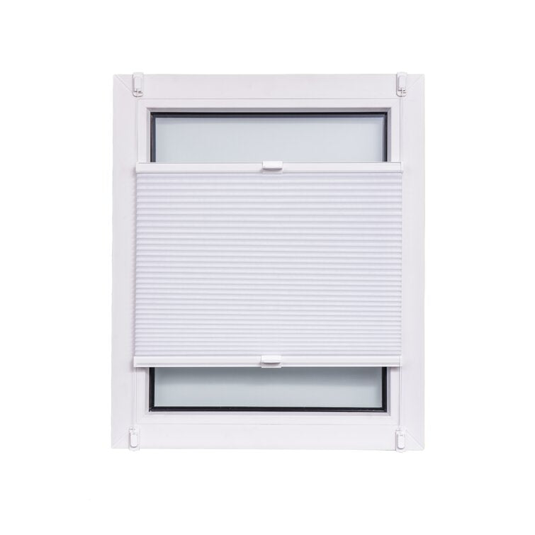 Store plissé - transparent/blanc - Polyester