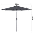 Kingsleeve Parasol Florida avec √©clairage LED inclinable anthracite - √ò 3m - 15c82469-5282-497c-8ce5-46760c0cb550_c13d4ec6-773c-47f0-aaf8-adc4cb51e759