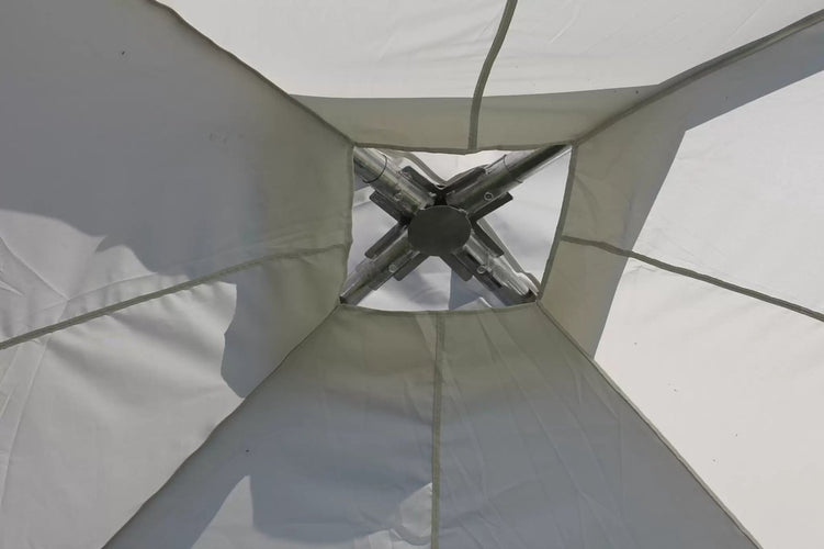 Leco - Tente dôme/tente de réception - 5x5 mètres - Gris clair - 16e78583-e6dc-4912-b876-95f1e2786f40_830ff125-e1f5-412c-9199-3349c09c9240