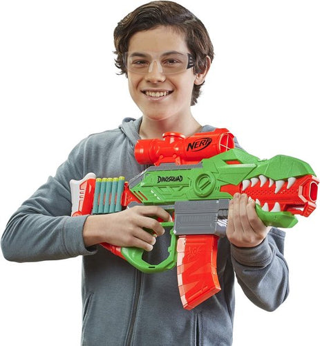 Nerf DinoSquad, blaster motorisé Rex-Rampage, chargeur de 10 fléchettes, 20 fléchettes Nerf, design tyrannosaure - 197c9066676c85389803e275c0598b36072f0c77_Enriched_product_image_e692a935-6984-46b9-a400-8a238ec7b78c