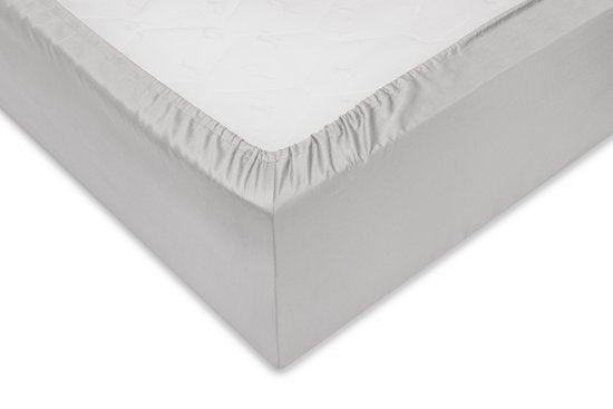 Zohome Drap-housse Satinado - Drap-housse simple - 90x200 - 100% Coton Satin - Gris - 1b0123639760e9366bfe2e31e4506fdb580c6852_Enriched_product_image