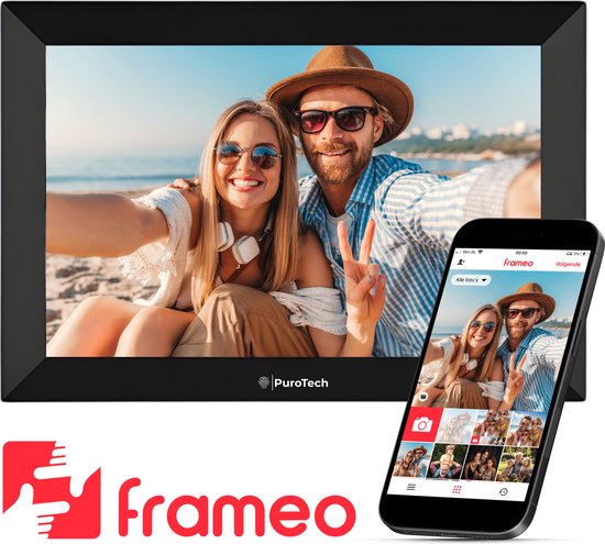 PuroTech - Cadre photo numérique avec Wifi - Full HD 10,1 pouces