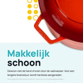 MOA Casserole en fonte - Capacité 5,7 litres - 26CM - Ronde - Toutes sources de chaleur - Egalement pour induction - Poids 5,8 kg - Rouge cerise - C26CB - 20885620-329c-4be7-9369-08e9dbe53d3e_bcd2b579-f4fc-4e33-ba52-db78d826636d
